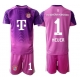 Bayern Munich Manuel Neuer #1 Golmanski Replike Rezervni Dres za djecu 2025-26 Kratak Rukav (+ Kratke hlače)